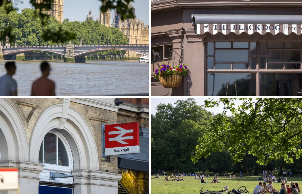 Surrounded by London’s landmarks