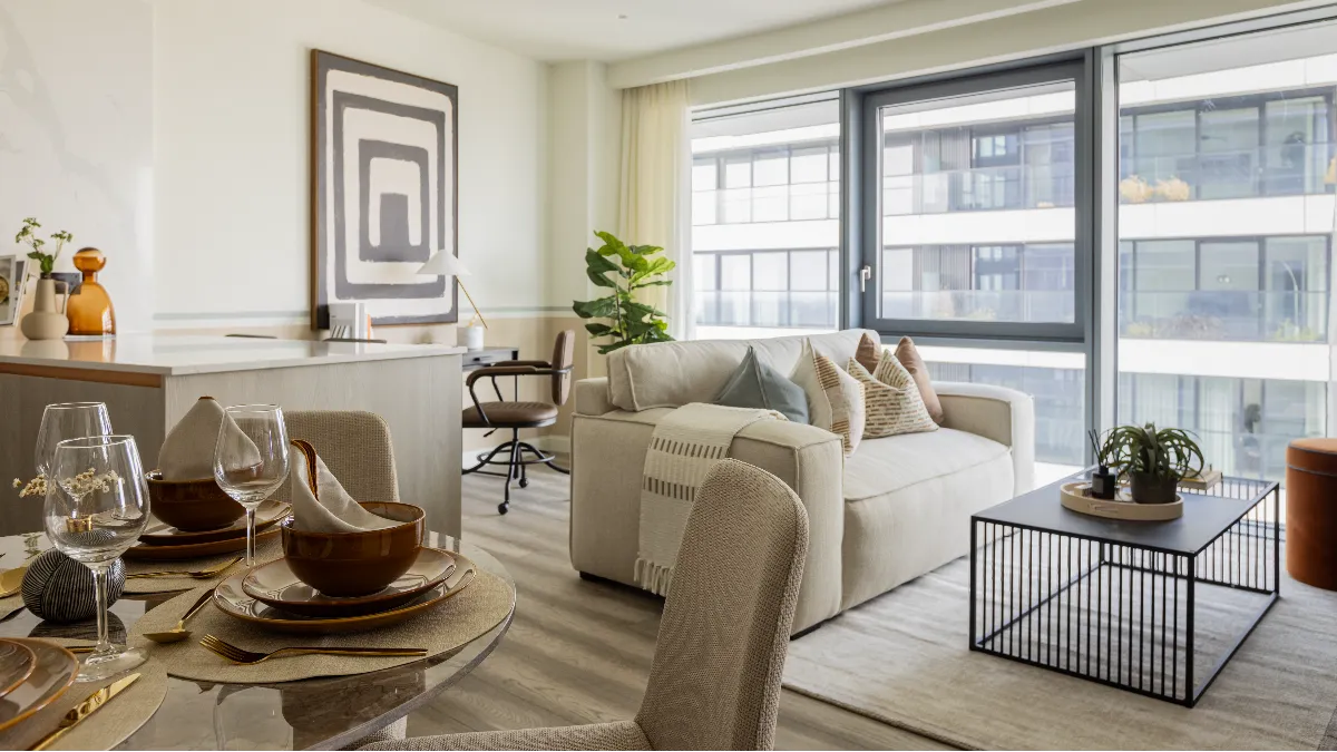 Living and dining area