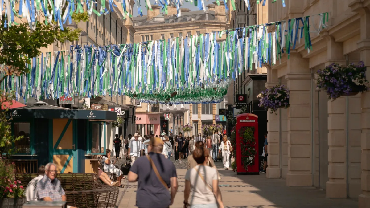 Shops, restaurants and bars