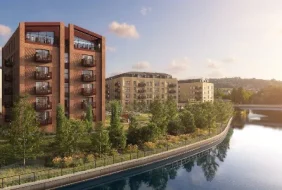 Riverside development