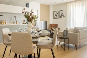 Dining and sofa