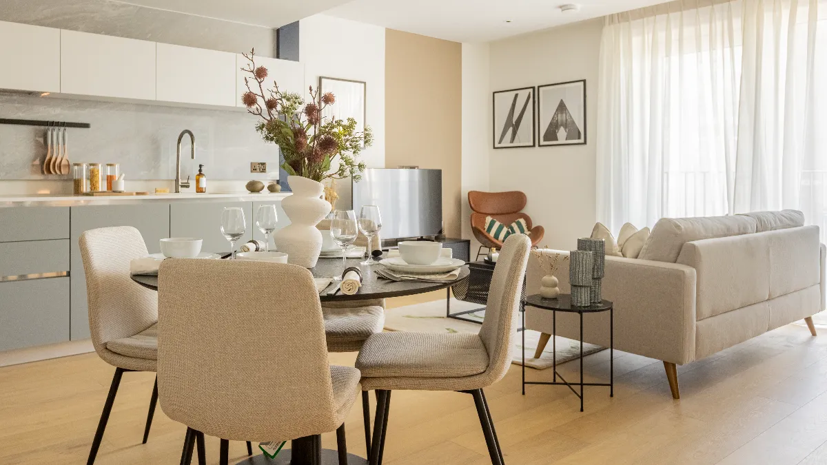 Dining and sofa