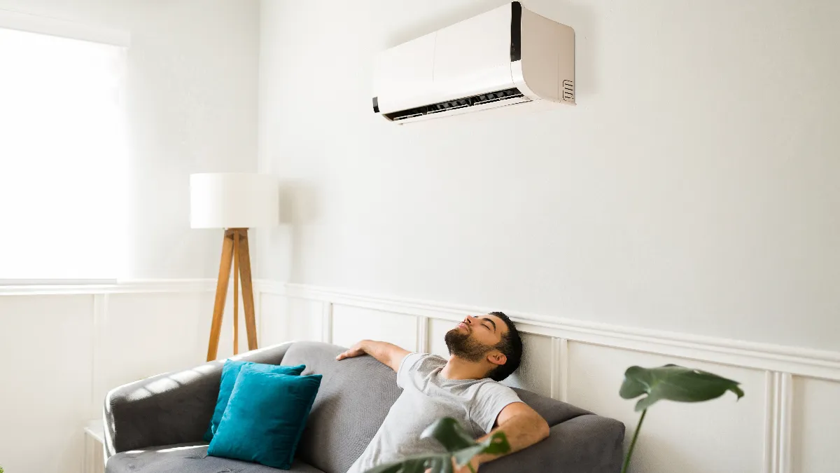 Enjoying Cool Air at Home